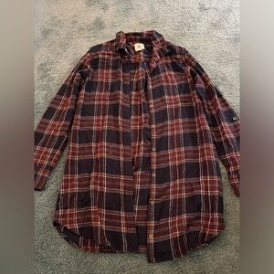Billabong Plaid dress or long flannel